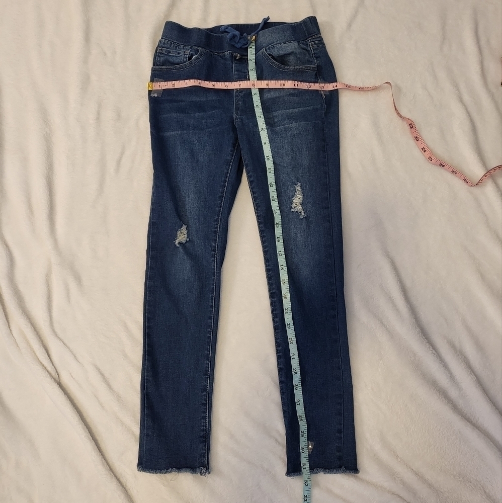 Girls YMI size 10 stretch waste jeans pre-owned 048